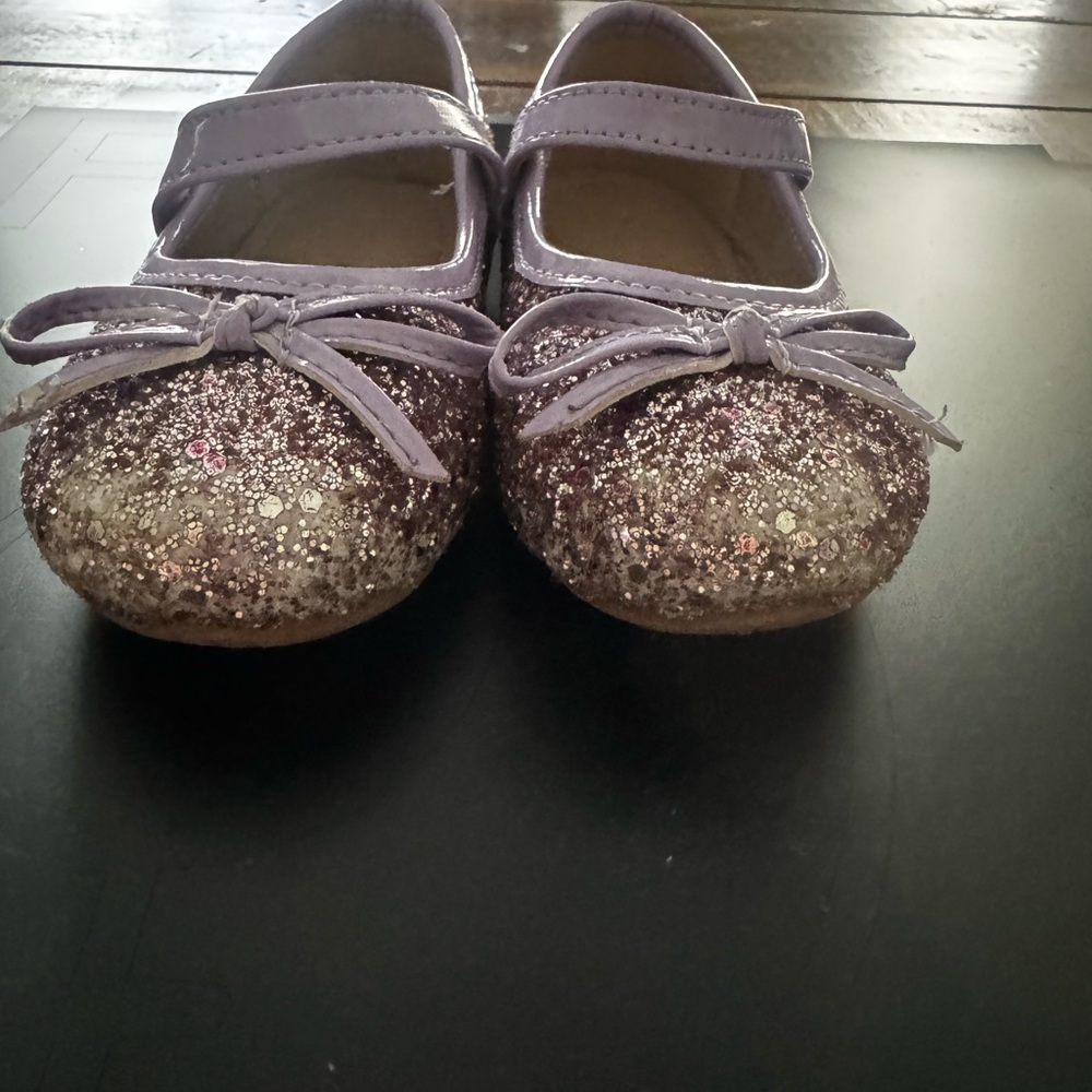 Glittery Purple Kids Shoes